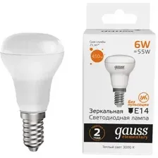 Лампа Gauss Elementary R50 6W 450lm 3000K Е14 / 63116