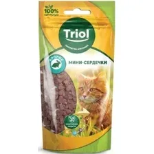Лакомство для кошек Triol Мини-сердечки из кролика для кошек (40 г)