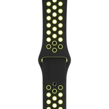 Ремешок для умных часов Bingo Sport для Apple Watch 42/44/45мм (S, черный/желтый)