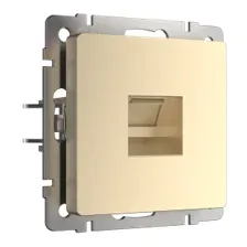 Розетка Ethernet RJ-45 шампань Werkel