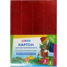 Набор цветного картона ArtSpace КГ5A4_37964 (5цв)