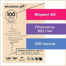Набор бумаги для рисования BRAUBERG Art Classic 112487 (100 л)