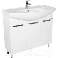 Viant Тумба Лима с умывальником Энигма 100 VLIM100EN-T3ST + 1WH207777