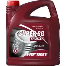 Моторное масло Favorit Super SG 10W40 API SG/CD / 54759 (4.5л)