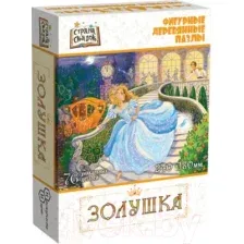 Пазл Нескучные игры Золушка Фигурный деревянный пазл / 8299