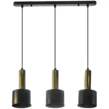 Подвесная люстра Aitin Pro НСБ 01-3х40-101 A8133S/3A (черный/золото)