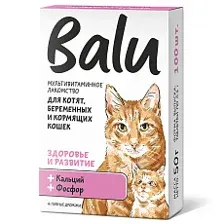BALU Здоровье и развитие Лакомство мультивитаминное для кошек 100 таб