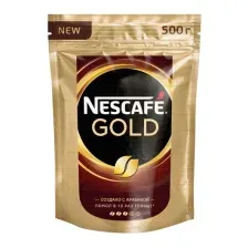 Кофе Nescafe Gold растворимый 500 г (пакет)