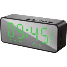 Радиочасы SOUNDMAX SM-1520B черный с зеленым