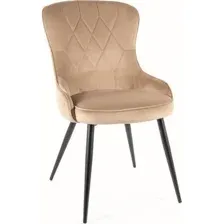 Стул Signal Lotus Velvet (bluvel 28 бежевый/черный)