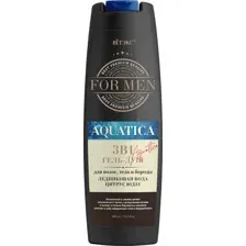 Гель для душа Витэкс For Men Aquatica Ледниковая Вода и Цитрус Юдзу 3в1 (400мл)