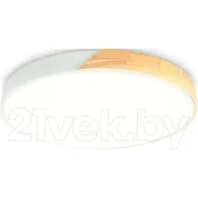 Потолочный светильник Ambrella light FZ1300 WH/LW, белый/светлое дерево