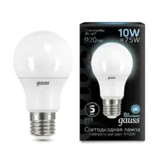 Лампа Gauss E27 10W 4100K / 102502210