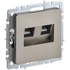 Розетка компьютерная IEK Brite BR-K20-1-K37