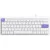 Клавиатура Ajazz NKL61 (белый/фиолетовый, Low Profile Switch)