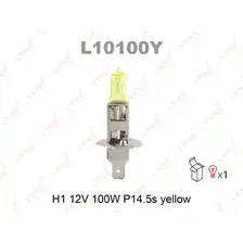 Автолампа галогенная P14.5s LYNXAUTO L10100Y H1 12 4300K K