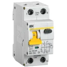 Дифавтомат IEK АВДТ 32 1P+N C10 30мА (MAD22-5-010-C-30)