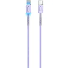 Кабель Atomic Ledit USB-C-USB-C PD 60W LED / 30.371 (1.2м, фиолетовый)