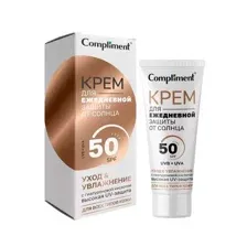 Крем для лица Compliment для защиты от солнца с тонирующим эффектом оттенок 01 Light 50мл