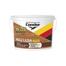 Состав Condor Holz Lazur Aqua белый молочный, 9кг