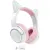 Наушники Onikuma GT838 Cat Ear (белый/розовый)
