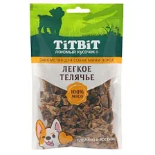 ТИТБИТ Легкое телячье для собак мини пород 50 г