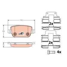 Тормозные колодки дисковые задняя ось TRW GDB1709