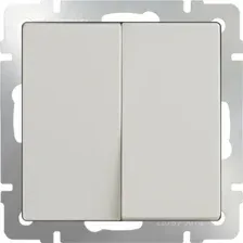 Выключатель проходной Werkel WL03-SW-2G-2W (слоновая кость)