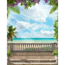 Фотообои листовые Citydecor Фреска вид на море 3D (200x254)