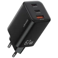 Сетевое зарядное Usams CC265 67W GaN (черный)