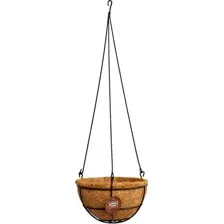 Кашпо BOTANICA Подвесное металлическое с кокосовым лайнером 30см