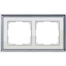 Рамка Werkel Palacio WL17-Frame-02 (хром/белый)