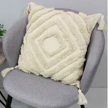 Наволочка декоративная MATEX Tufted / ALEX-010 (молочный/бежевый меланж)