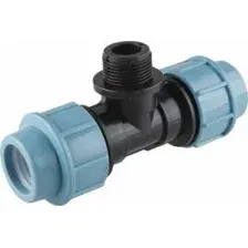 AV engineering AVE1092501 Тройник 25 х 1" нар. (для ПЭ труб), Engineering (Полипропилен, макс. 16 бар, макс. 40 °С)