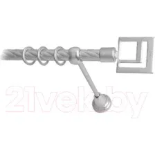 Карниз для штор Lm Decor Квадро 179 1р витой (сатин, 2м)