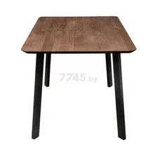 Стол кухонный ОКА Майон дуб мореный/черный 130х80х74 см (ПР-2 DSW (Т27) (02) КС-60)