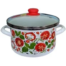 Кастрюля Сантэкс Томаты 1-2240112 (белый)