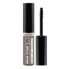 Гель-корректор для бровей с микрофиброй LUXVISAGE BROW STYLER 3 in 1, тон 04, 6 г