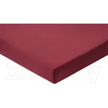 Простыня AlViTek Трикотажная на резинке 140x200 / ПТР-МАР-140 (марсала)