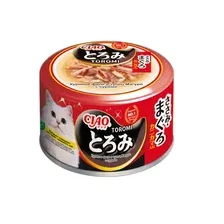 Корм влажный (консерва) "INABA CIAO Toromi" для кошек, Куриное филе и тунец Магуро с сурими, 80гX4ШТ
