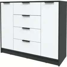 Тумба Интерлиния Концепт КТ-Т120 Глосс (антрацит/белый)