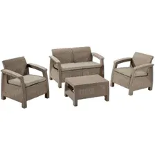 Набор садовой мебели Keter Corfu Set 227640 (капучино)