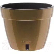 Вазон Santino Asti / AST150GLD/BL двойной (золото/черный)