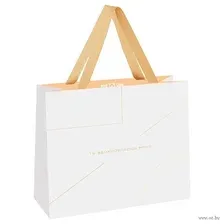 Пакет бумажный подарочный Monocolor. White (23х18х10 см)