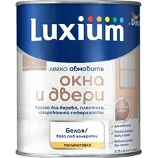 Краска Dulux Luxium Окна и Двери BW (750мл, полуматовый)