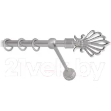 Карниз для штор Lm Decor Веер 006 1р гладкий (сатин, 1.6м)