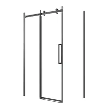 Душевой уголок Grossman Classic 130x80x195 120.K33.04.1380.21.00 (черный матовый/прозрачное стекло)