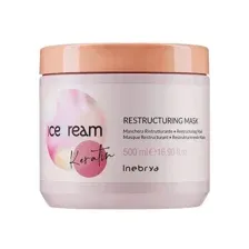 Inebrya ICECREAM KERATIN Восстанавливающая кератиновая маска RESTRUCTURING MASK / Restructuring mask 500 мл