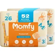 Трусики-подгузники Momfy 3 размер М (2x26шт)