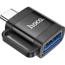 Адаптер Hoco UA31C Type-C-USB 3.0 (черный)